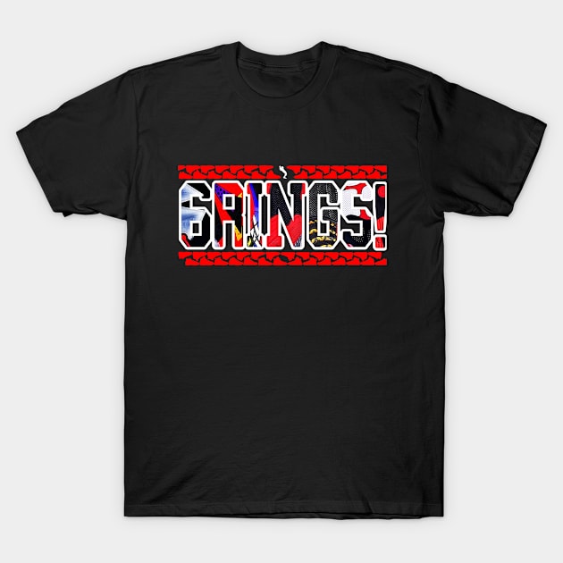 6 Rings v1 T-Shirt by crooxden